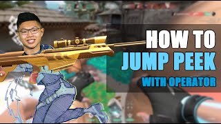 How to JUMP PEEK with OP ft Wardell Clip  Advanced PRO Operator Guide Valorant [upl. by Helve]