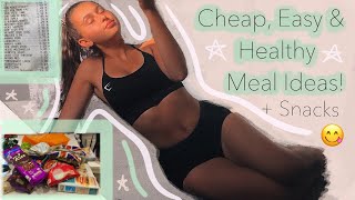 Cheap Quick and Healthy Vegan Recipes amp my £20 Weekly grocery food shop haul Aldi 🌱 [upl. by Nohsed]