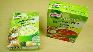 Knorr Activ Instant Soups Tomato  Potato [upl. by Bathesda]