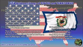 West Virginia State Song THIS IS MY WEST VIRGINIA with music vocal and lyrics [upl. by Farmann]