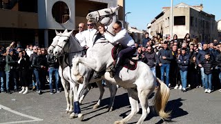 Oristano  12 Febbraio 2023  Benedizione dei Cavalieri e Cavalli della Sartiglia [upl. by Garzon240]