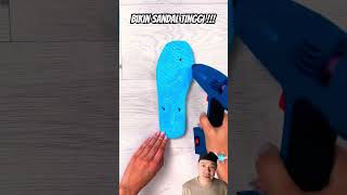 Sandal tinggi diy gadgets lifehacks craft shoes sandals 123go creative smart shorts [upl. by Ahsas]