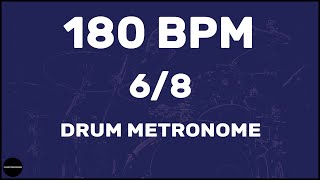 68  Drum Metronome Loop  180 BPM [upl. by Hcirdeirf]