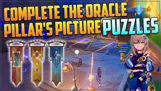 Complete the Oracle Pillars Picture Puzzles  Narration Footnotes Quest  Genshin Impact 48 [upl. by Dorin]