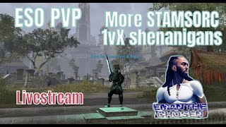 ESO PVP 50 Kills Flawless More Stamsorc 1vX livestream shenanigans [upl. by Amron607]