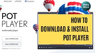 How to Download amp Install Potplayer in Windows  Install Codec amp Setup potplayer windowstutorials [upl. by Anomor398]