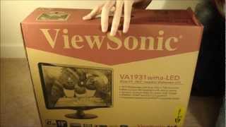 Viewsonic VA1931WMA LED Monitor Unboxing [upl. by Dewey661]