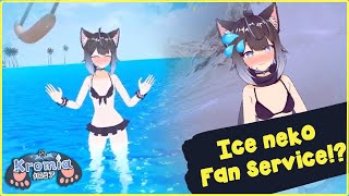 Ice neko Fan service  Funny Kromia Moments [upl. by Garrott]