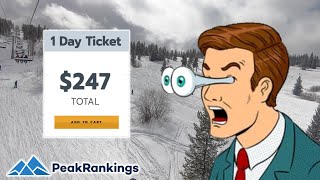 The Most INSANE Ski Resort Lift Ticket Prices [upl. by Elletsirhc872]