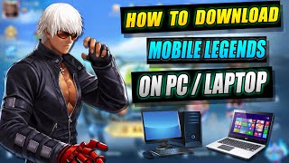 How To Download amp Play Mobile Legends on PC and Laptop New Version 2023 [upl. by Riess24]