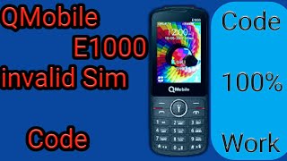 qmobile e1000 party imei change code [upl. by Tades]