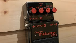 Boss MZ2 Digital Metalizer  epic stereo tones [upl. by Eimak]