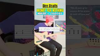 Dire Straits  Money for Nothing Main Riff Guitar Lesson  Tab  Tutorial guitar tutorial [upl. by Eiznekam]