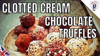 Clotted Cream Truffles Recipe  Chocolate Truffle Recipe  How to Make Truffles [upl. by Nimajneb]