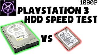 PlayStation 3  PS3 HDD Comparison Test  25 5400rpm vs 35 7200rpm HDD [upl. by Peta]