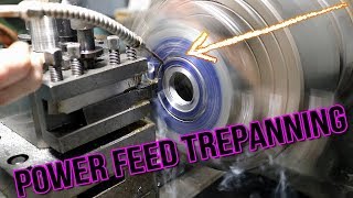 Power Trepanning on the Metal Lathe [upl. by Hashum]