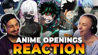 We reacted to 20 ANIME OPENINGS and ranked ALL OF THEM PART 2 [upl. by Derby]