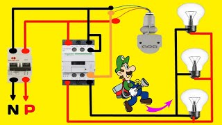 Photocell Sensor Connection with a Contactor Wiring Diagram [upl. by Cohla]