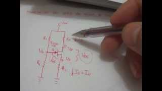 Transistor JFET 20 Polarización por divisor de tensión parte 1 [upl. by Ydnic]