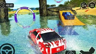 FLOATING WATER SURFER CAR RACING BEACH DRIVING Android Gameplay Car Racing Games Games Download [upl. by Ymmor761]