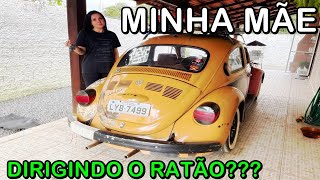 Primeira Vez Da Minha Mãe Dirigindo Um Fusca [upl. by Averell13]