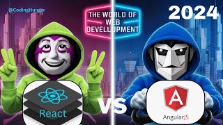 React Vs Angular  Which is best in 2024   Difference between React and Angular in Hindi [upl. by Aynam]