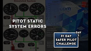 Pitot Static System Errors  Day 7 SPC [upl. by Enirhtak]