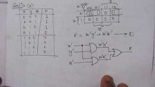 Q 44 Design a combinational circuit with three inputs and one outputa The output is 1 when [upl. by Noyr]