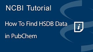 How to Find HSDB Data in PubChem [upl. by Arammat]