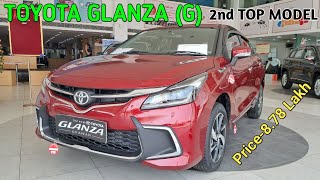 TOYOTA GLANZA G 2024💖 I Second Top Value For Money Variant I Detailed Review I CarChalao [upl. by Neeka]