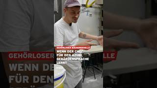 Chef lernt für Azubi Gebärdensprache berlin shorts [upl. by Lachman]