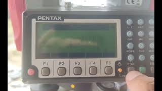 Pentax Total station function Tips survey 1 Point to line 2REM 3 RDM [upl. by Nivra]