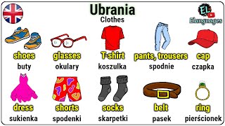 Ubrania po angielsku  Clothes in English vocabulary  Ciuchy angielski [upl. by Ecirtael964]