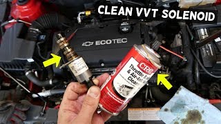 HOW TO CLEAN VVT SOLENOID ON CHEVROLET CRUZE SONIC CHEVY CRUZE VVT SOLENOID CODE FIX [upl. by Peursem83]