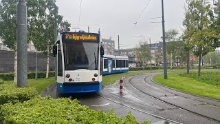 GVB  Amsterdam  Tram  Lijn 17 Geuzenveld  Osdorp Dijkgraafplein via Marnixstr  Koningsdag 2024 [upl. by Isus903]