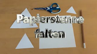 Papiersterne basteln  falten  DIY paper stars  simplecrafts [upl. by Fast]