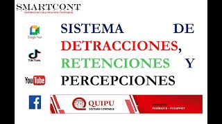 CURSO DE DETRACCIONES PERCEPCIONES Y RETENCIONES [upl. by Vinny71]