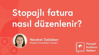 Stopajlı fatura nasıl düzenlenir [upl. by Ahsimal153]