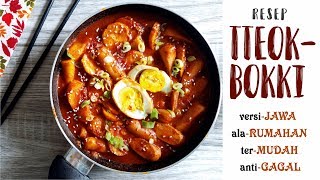 Resep TTEOKBOKKI ala Orang JAWA  Tanpa GOCHUJANG  Mudah amp Murah [upl. by Oinafipe]