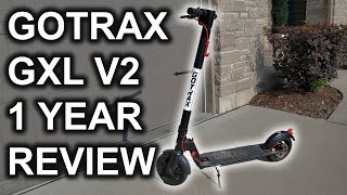 GoTrax GXL V2 Scooter  One Year Review [upl. by Elleron440]