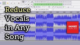 How To Reduce Vocals In Any Song Using Audacity HowTo [upl. by Leonelle]