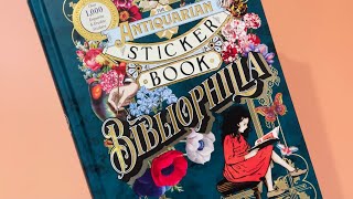 🧳 the antiquarian sticker book bibliophilia flip through [upl. by Boris619]