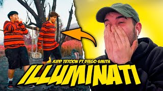 REACCIÓN Illuminati  kiddtetoon feat Diego Smith Video Oficial [upl. by Nevla]