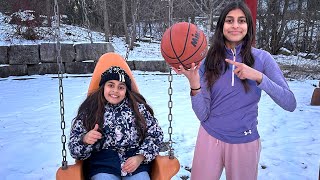 Deema and Sally Play and share games at the playground  Kids Fair Play [upl. by Paske560]