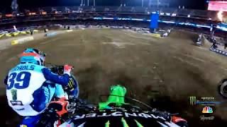 GoPro Cianciarulo  Mcelrath 250 Main Event Highlights  2019 Monster Energy Supercross  Oakland [upl. by Eerolam]