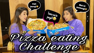 Large Pizza Eating Challenge 🍕🍕  Rugima 😍😍🤤 [upl. by Mattson]