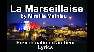 National Anthem of France La Marseillaise Lyrics [upl. by Imerej853]