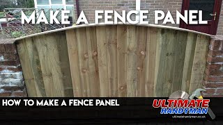 How to make a fence panel [upl. by Awuhsoj]