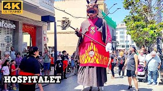 Cercavila Gegants  Festa Major del Centre de Hospitalet de Llobregat 2024 Barcelona 4K 60ftps [upl. by Studley741]