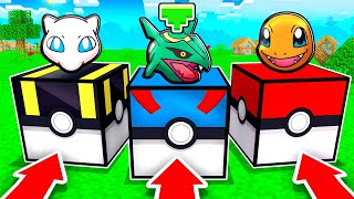 LUCKY BLOCKS Decide Our RANDOMIZED STARTER POKEMON in Minecraft PIXELMON [upl. by Bartosch]